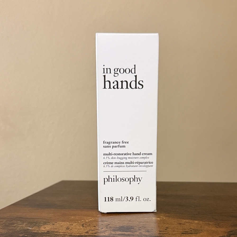 Philosophy "in good hands" Fragrance Free Hand Cream